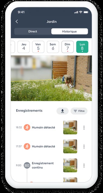 Application Tydom sur smartphone